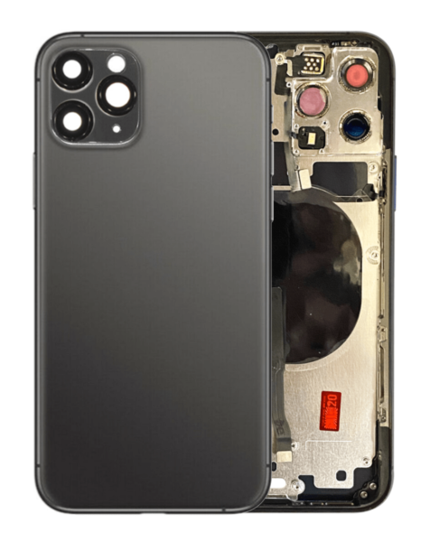 iPhone 11 Pro Back Housing Frame w/ Small Components Pre-Installed (NO LOGO) (SPACE GRAY)