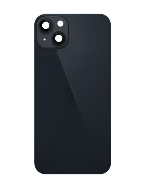 iPhone 14 Back Glass w/ Frame & MagSafe Magnet (NO LOGO) (BLACK)