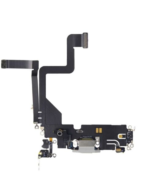 iPhone 14 Pro Charging Port Flex Cable (SILVER) (Premium)