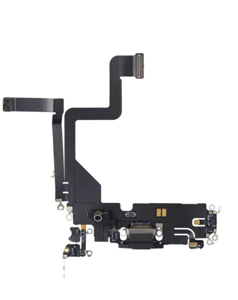 iPhone 14 Pro Charging Port Flex Cable (SPACE BLACK) (OEM Pull)