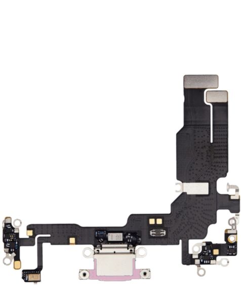 iPhone 15 Charging Port Flex Cable (PINK) (Premium)