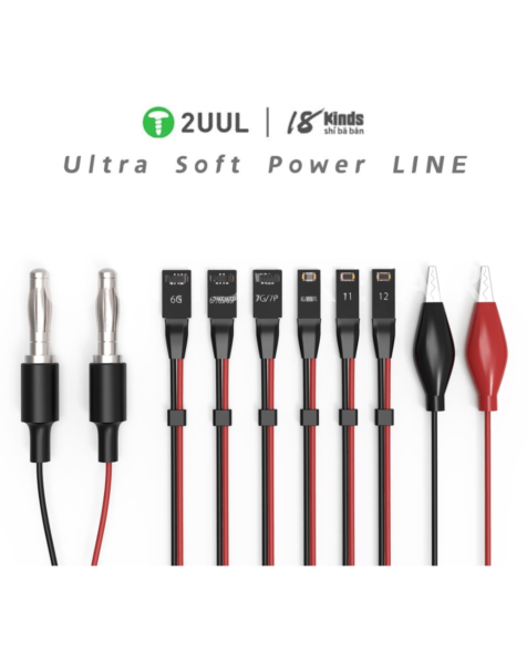 2UUL x 18 Kinds Ultra Soft Power Line for iPhone 6- 12 Pro Max