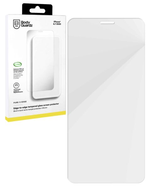 BodyGuardz iPhone 12 Pro Max Edge to Edge Tempered Glass (CLEAR)