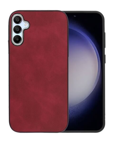 Galaxy A15 5G Matte Retro Leather Case - RED