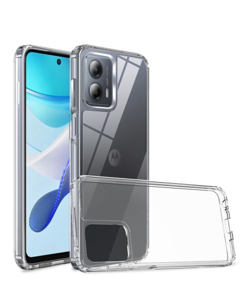 Motorola E5Plus / X5 Hybrid Case with Air Cushion Technology -CLEAR (Only Ground Shipping)