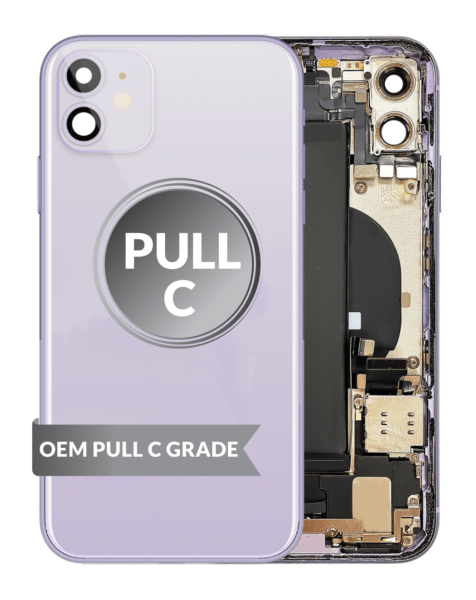iPhone 11 Back Housing w/ Small Parts & Battery (LILAC) (OEM Pull C Grade)