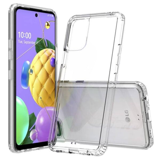 LG K52 Hybrid Case with Air Cushion Technology - CLEAR (Only Ground Shipping)