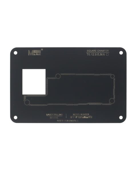 MaAnt 0.12mm Motherboard Middle Layer BGA Reballing Stencil Platform Set for iPhone 15 Series