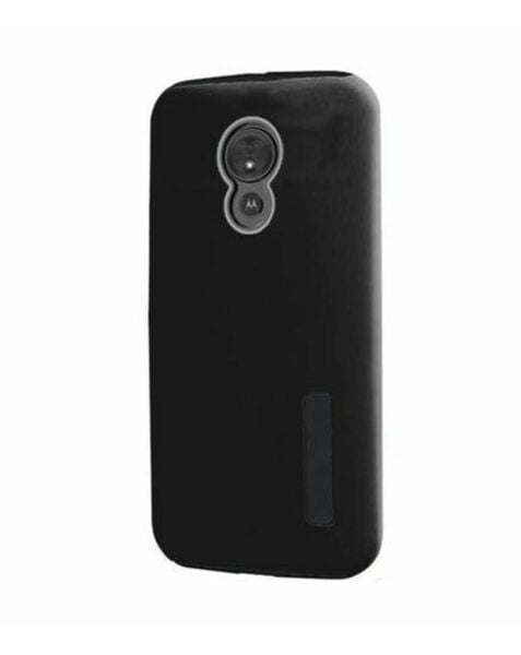 Motorola G7 Dual Layer Protective Case Cover - BLACK (Only Ground Shipping)