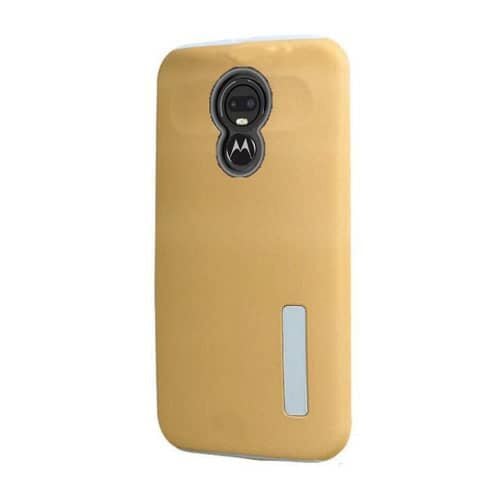 Motorola G7 Power Dual Layer Protection Case-GOLD (Only Ground Shipping)