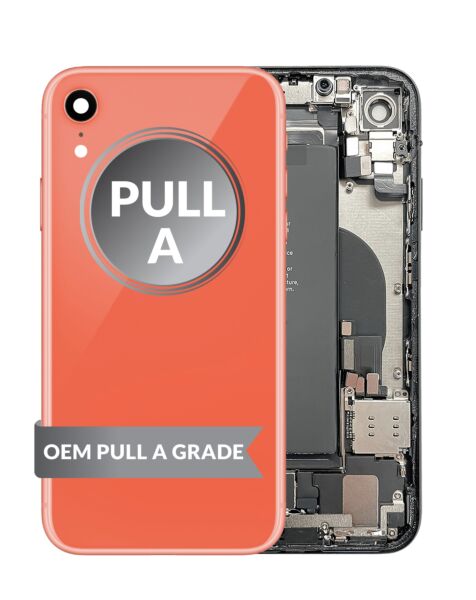 iPhone XR Back Housing w/ Small Parts & Battery (CORAL) (OEM Pull A Grade)