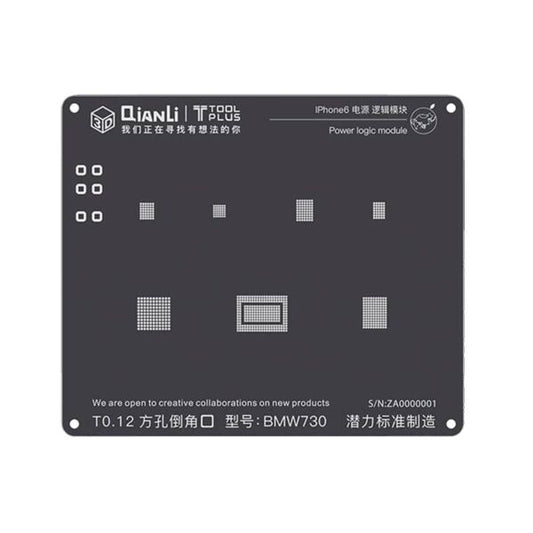 Qianli 3D Power Logic Positioning Stencil Universal Black Stencil (iPhone 6)