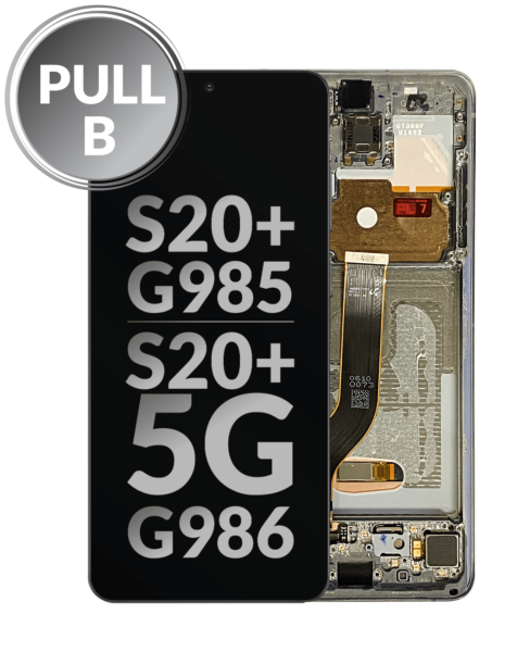 Galaxy S20 Plus 5G (G985/G986) OLED Assembly w/Frame, Battery & Small Parts (COSMIC GRAY) (OEM Pull B Grade)