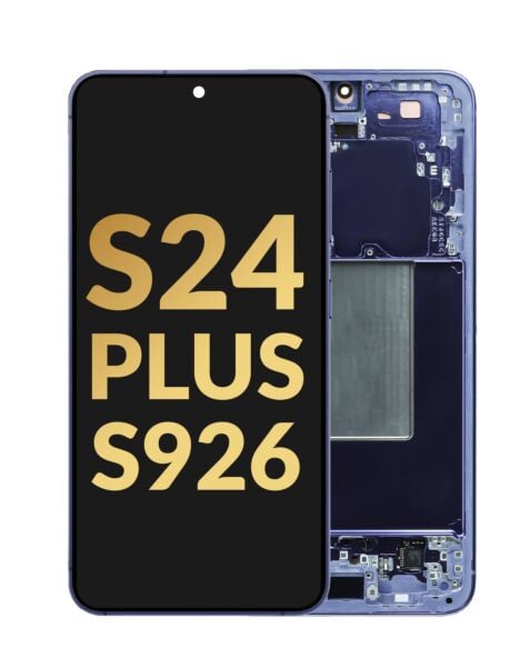 Galaxy S24 Plus 5G S926 Screen Assembly w/Frame (COBALT VIOLET) (Service Pack) (US VERSION)