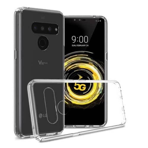 LG V50 ThinQ Hybrid Case with Air Cushion Technology -Clear (Only Ground Shipping)
