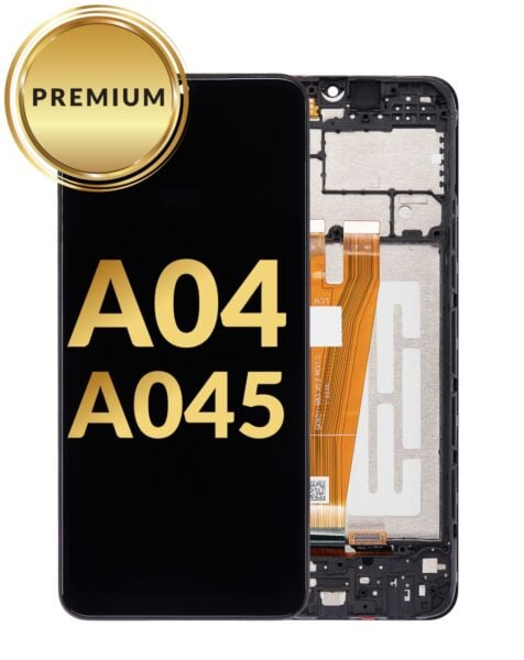 Galaxy A04 (A045 / 2022) LCD Assembly w/ Frame (Premium / Refurbished)