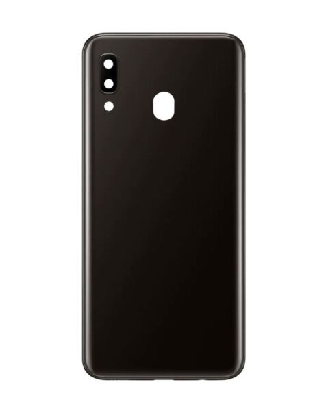 Galaxy A20 (A205 / 2019) Back Glass w/ Camera Lens & Adhesive (BLACK)