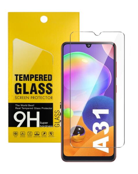 Galaxy A31 (A315) Clear Tempered Glass (Case Friendly / 2.5D / 1 Piece)