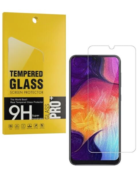 Galaxy A50 (A505) / A30 (A305) Clear Tempered Glass (Case Friendly / 2.5D / 1 Piece)