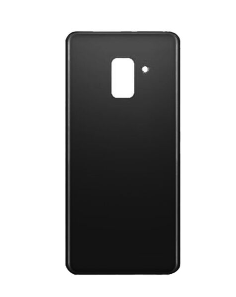 Galaxy A8 Back Glass w/ Adhesive (NO LOGO) (BLACK)