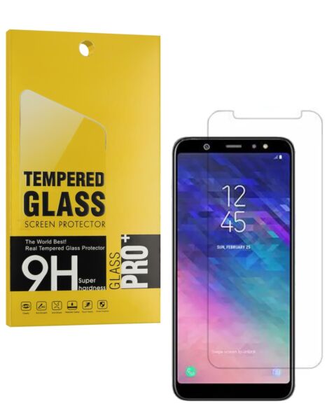 Galaxy A6+ Clear Tempered Glass (2.5D / 1 Piece)