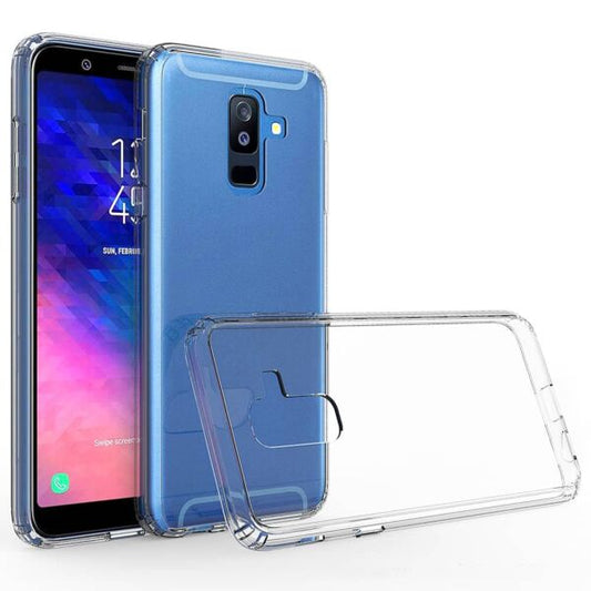 Galaxy A6 Plus A605 Hybrid Case with Air Cushion Technology - CLEAR (Only Ground Shipping)