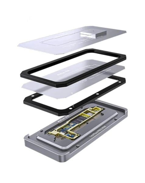Aixun Z14 4-in-1 Motherboard Middle Frame Planting Tin Stand for iPhone 14 / 14 Plus / 14 Pro / 14Pro Max