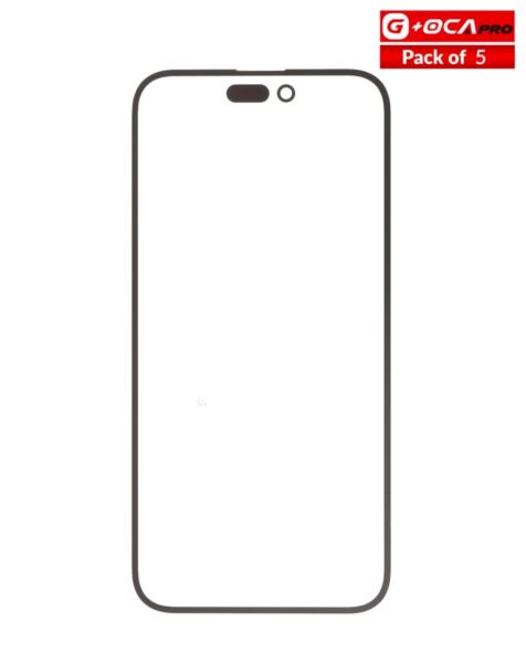 iPhone 15 Pro Max G+ Oca Pro Front Glass w/ OCA (Pack of 5)