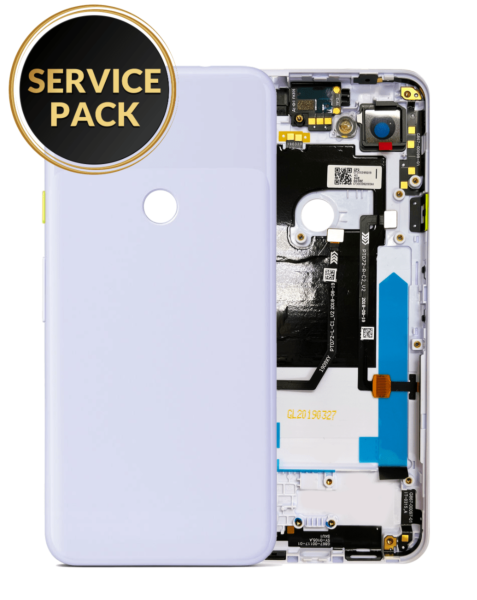 Google Pixel 3A Back Housing Frame w/ Small Components Pre-Installed (PURPLE) (Service Pack)