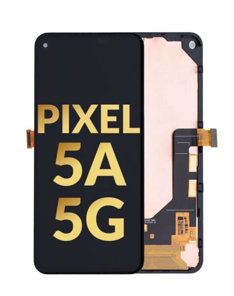 Google Pixel 5A 5G OLED Assembly w/ Frame (BLACK) (Premium / Refurbished)