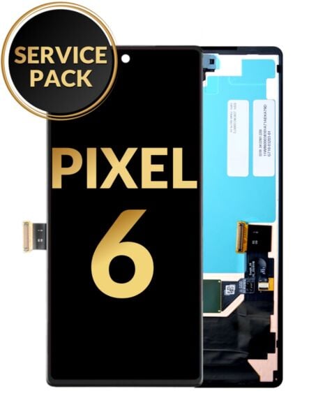 Google Pixel 6 OLED Assembly w/ Frame (BLACK) (With Finger Print Sensor) (Service Pack)