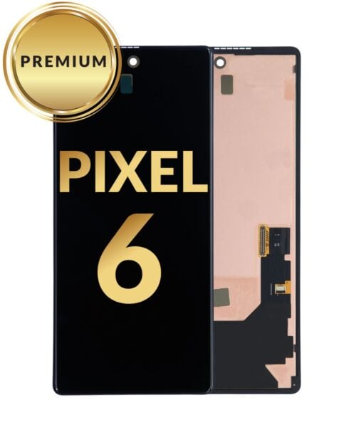Google Pixel 6 OLED Assembly w/ Frame (BLACK) (Without Finger Print Sensor) (Premium / Refurbished)