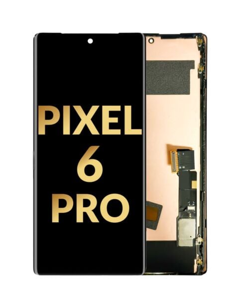 Google Pixel 6 Pro OLED Assembly w/ Frame (BLACK) (Without Finger Print Sensor) (Premium / Refurbished)