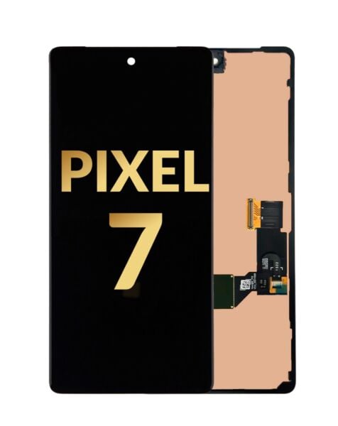Google Pixel 7 OLED Assembly w/ Frame (with Finger Print Sensor) (BLACK) (Service Pack)