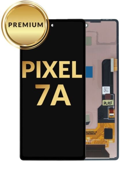 Google Pixel 7A OLED Assembly (without Finger Print Sensor) (BLACK) (Premium / Refurbished)