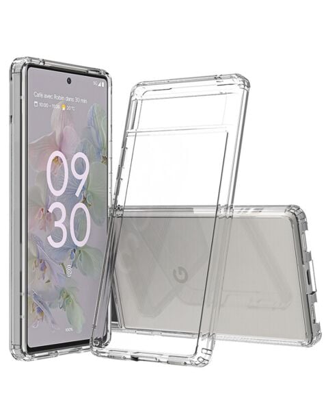 Google Pixel 7A Hybrid Case with Air Cushion Technology - CLEAR (Only Ground Shipping)