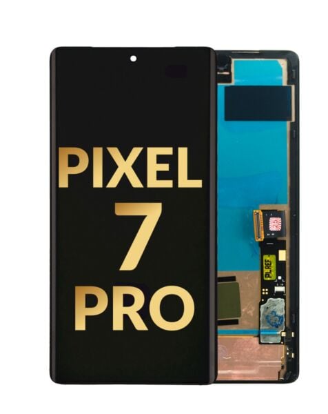Google Pixel 7 Pro OLED Assembly w/ Frame (BLACK) (Without Finger Print Sensor) (Premium/Refurbished)