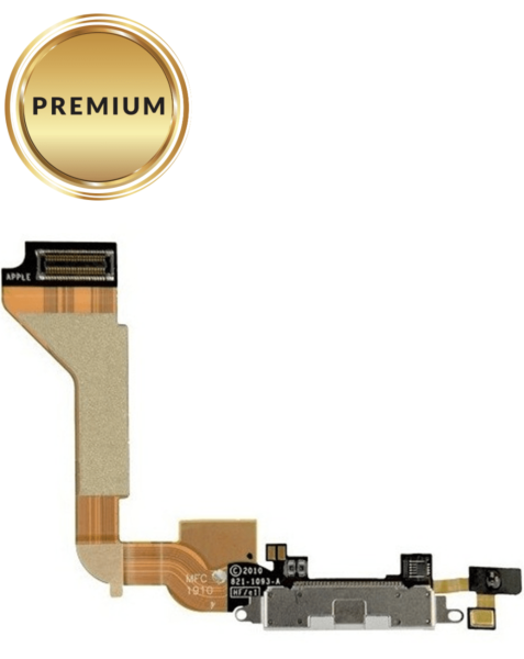 iPhone 4 GSM Charging Port Flex Cable (WHITE) (Premium)