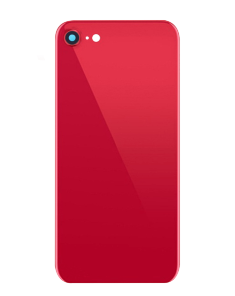 iPhone 8 / SE (2020) Back Glass w/ Camera Lens (NO LOGO) (RED)