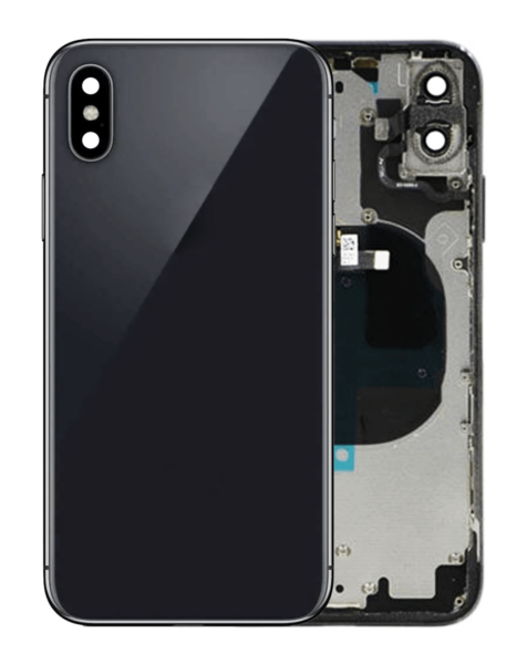 iPhone X Back Housing Frame w/ Small Components Pre-Installed (NO LOGO) (SPACE GREY)