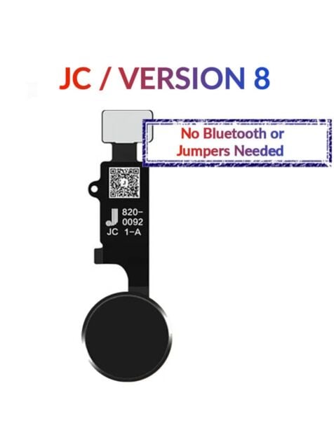 iPhone 8P / 8 / SE(2020) / 7P / 7 Home Button Solution Flex Cable (JC / Version 8) (BLACK)