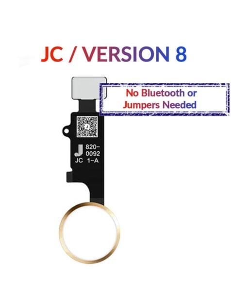 iPhone 8P / 8 / SE(2020) / 7P / 7 Home Button Solution Flex Cable (JC / Version 8) (GOLD)