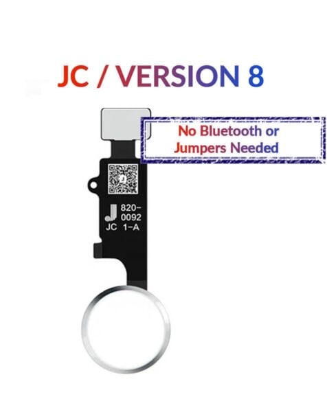 iPhone 8P / 8 / SE(2020) / 7P / 7 Home Button Solution Flex Cable (JC / Version 8) (SILVER)