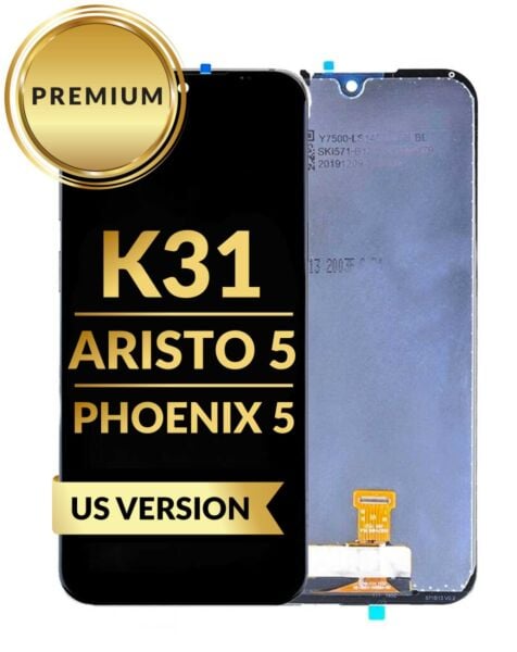 LG K31 (2020) / Aristo 5 / Phoenix 5 LMK300AM LCD Assembly (US Version) (BLACK) (Premium / Refurbished)