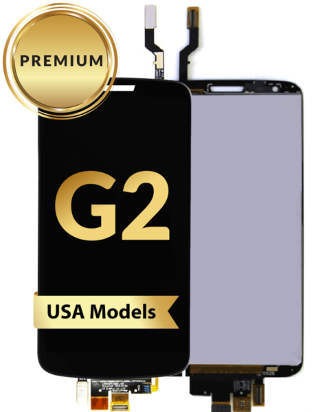 LG G2 LCD Assembly (BLACK) (US Version) (Premium / Refurbished)