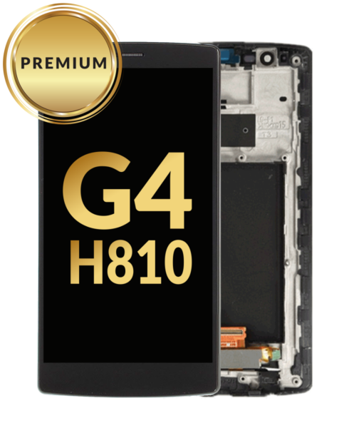 LG G4 (H810) LCD Assembly w/ Frame (BLACK) (Premium / Refurbished)