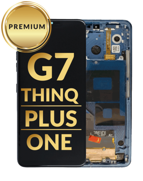 LG G7 ThinQ / G7+ ThinQ / G7 One LCD Assembly w/ Frame (BLUE) (Premium / Refurbished)