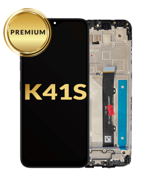 LG K41s LCD Assembly w/ Frame (BLACK) (Premium / Refurbished)
