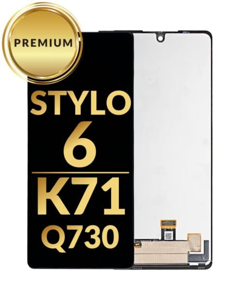 LG Stylo 6 / K71 (Q730) LCD Assembly (BLACK) (Premium / Refurbished)