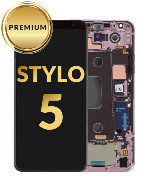 LG Stylo 5 LCD Assembly w/ Frame (ROSE GOLD) (Premium / Refurbished)